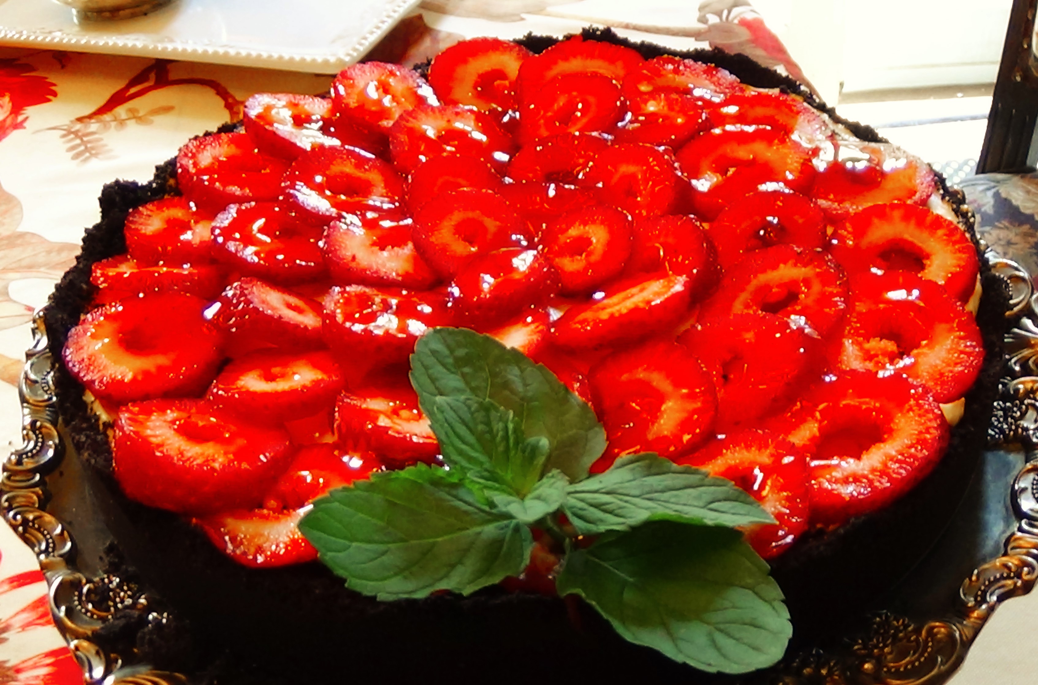 Strawberry, Mascarpone Cheesecake