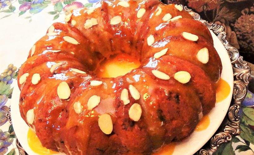 Apricot, Sour Cream Coffee Cake
