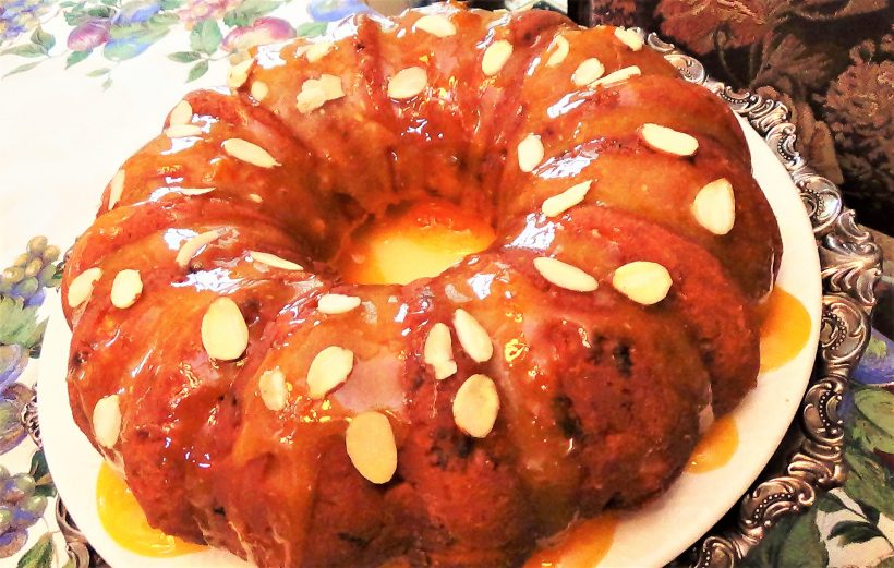 Apricot, Sour Cream Coffee Cake