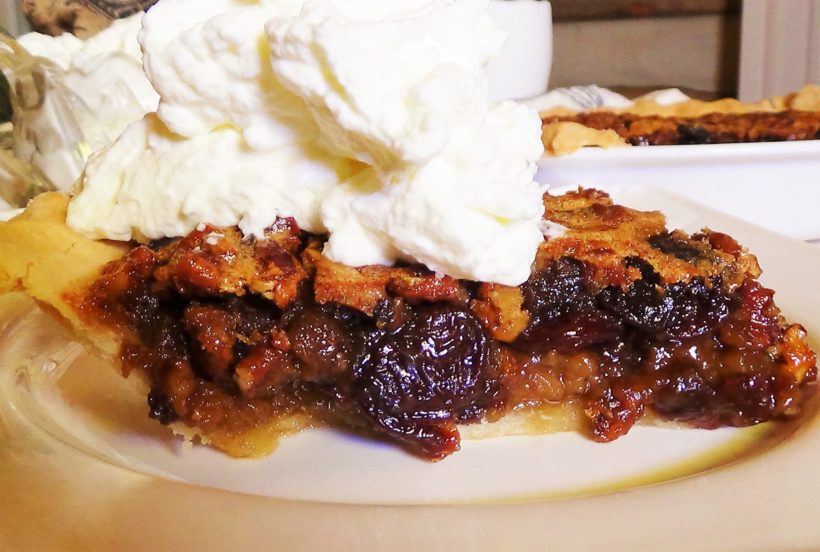 Pecan Pie with Dried Cherries