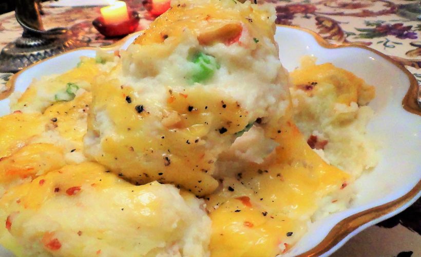 Mashed Potatoes with Bacon and Gouda
