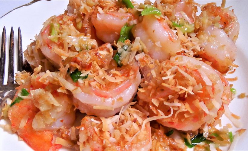 Coconut Cognac Shrimp