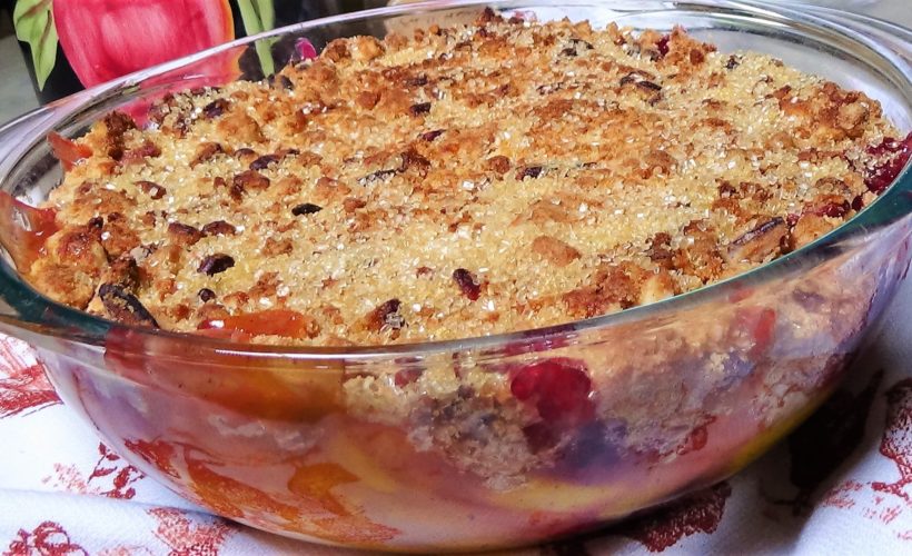 Peach & Blackberry Crisp