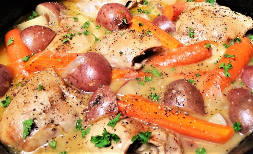 Braised Chicken Thighs with Carrots and Potatoes