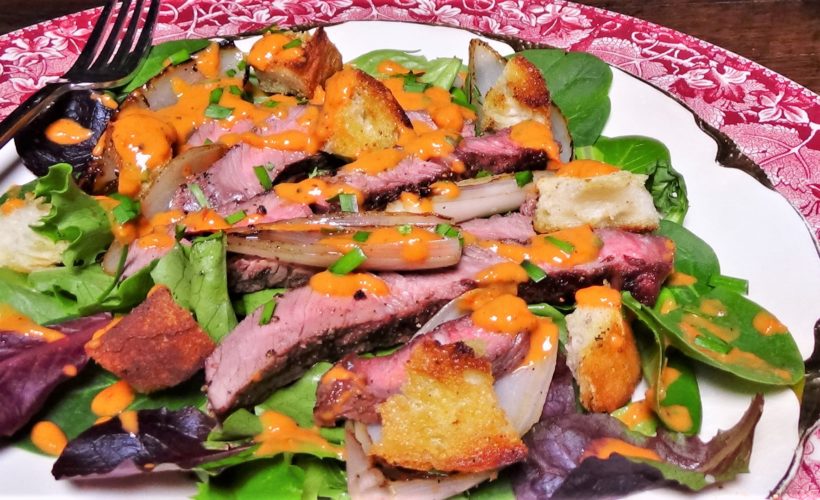 Grilled Steak Salad with Tomato Vinaigrette